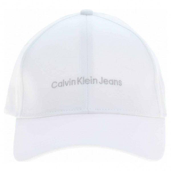 detail Calvin Klein dámská kšiltovka K60K6088490LI White-Silver Logo