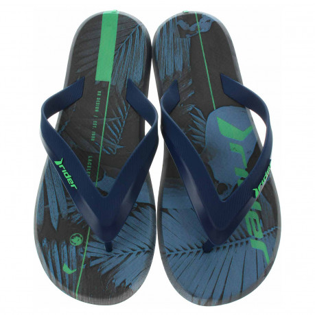 Pánské plážové pantofle Rider 10719-26010 black-blue-green