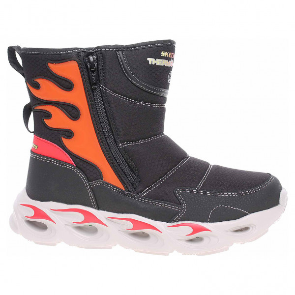 detail Skechers S Lights-Thermo-Flash - Heat Storm black-red